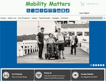 Tablet Screenshot of mobilitymatters.com.au